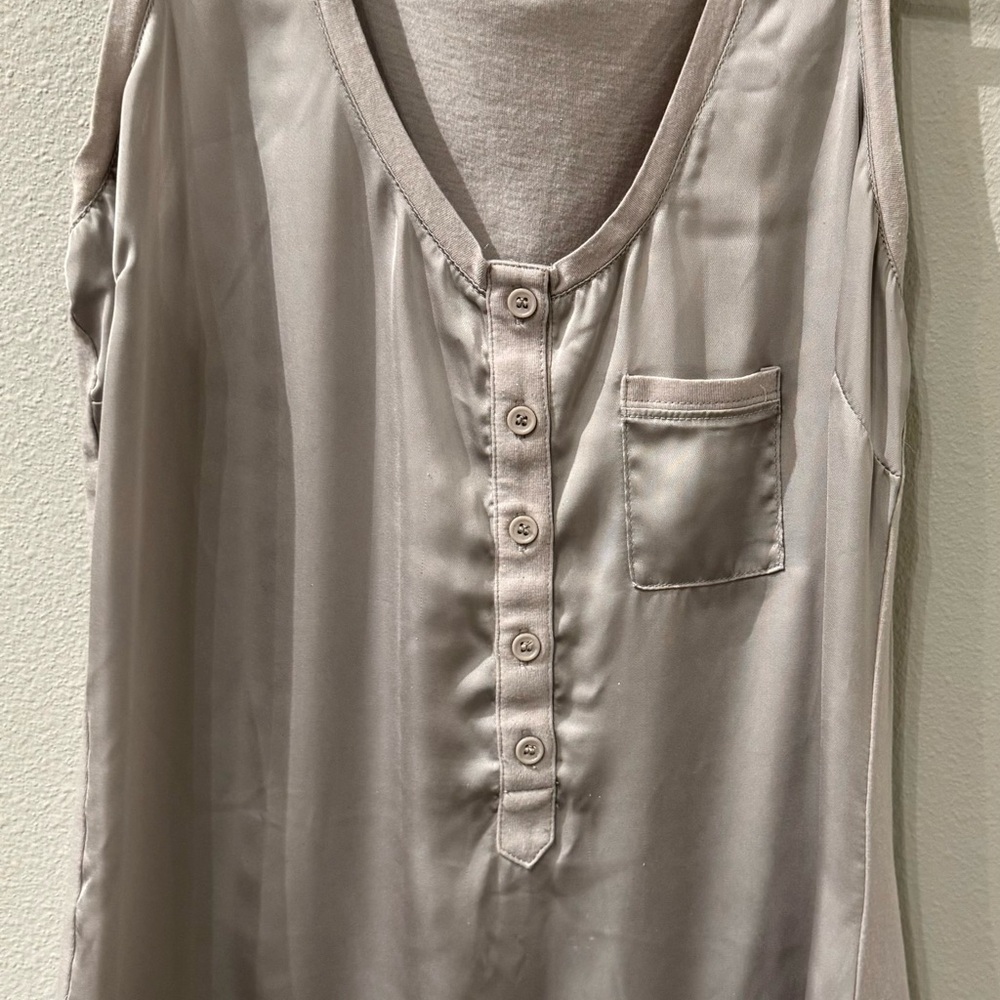 Sleek Satin Sleeveless Top